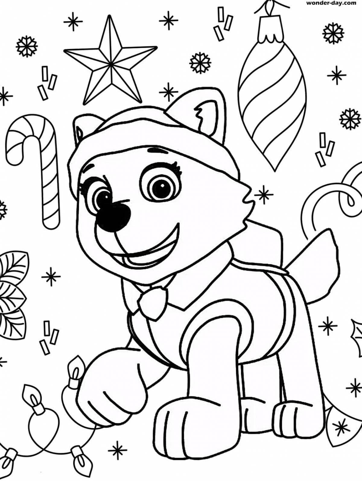 Awesome everest paw patrol coloring page