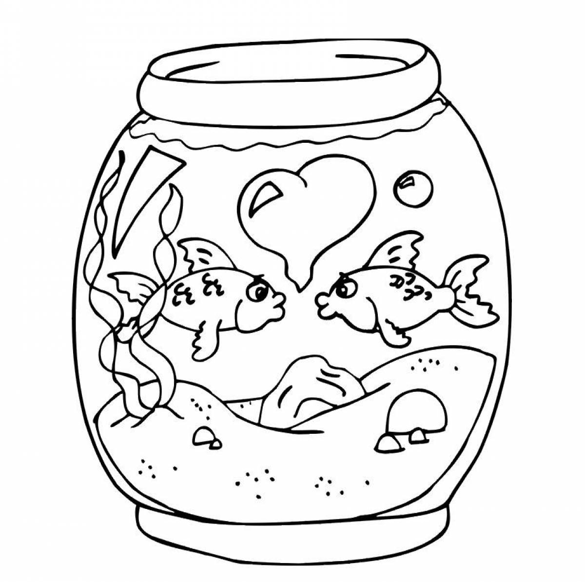 Увлекательный аквариум с рыбками