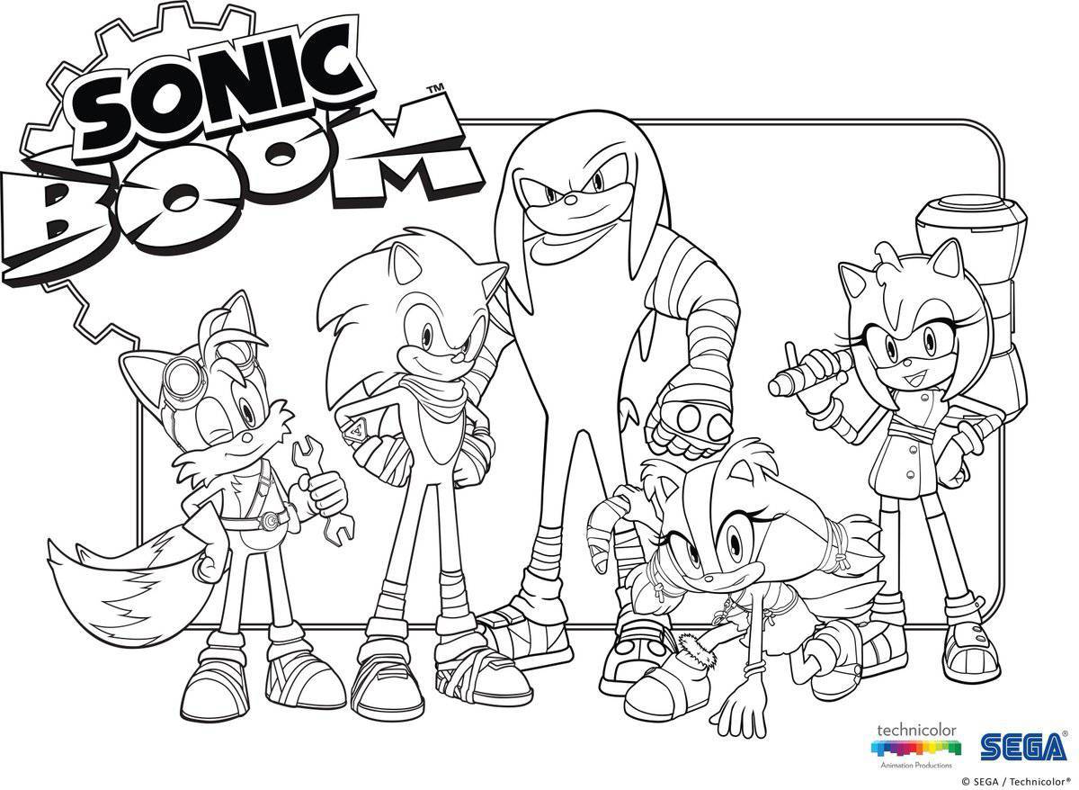 Spirited sonic and his friends