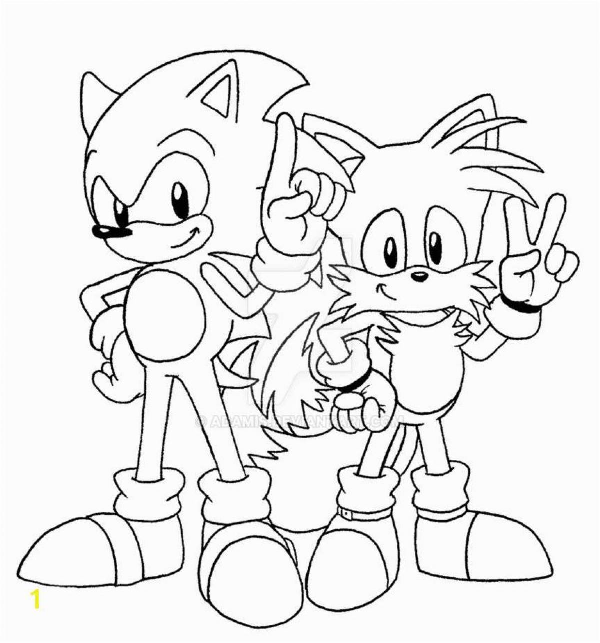 Comic sonic and his friends