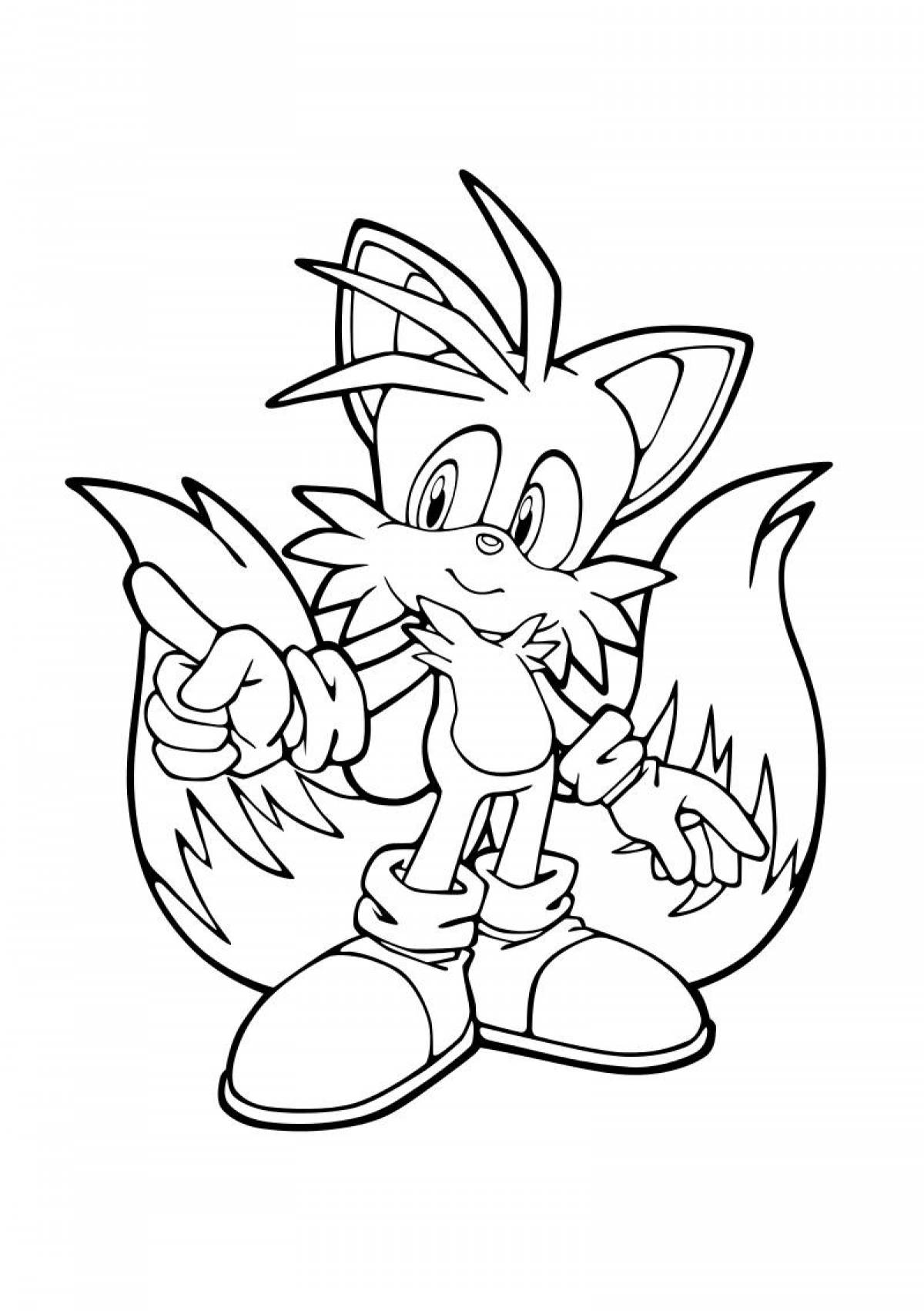 Dazzling sonic coloring book