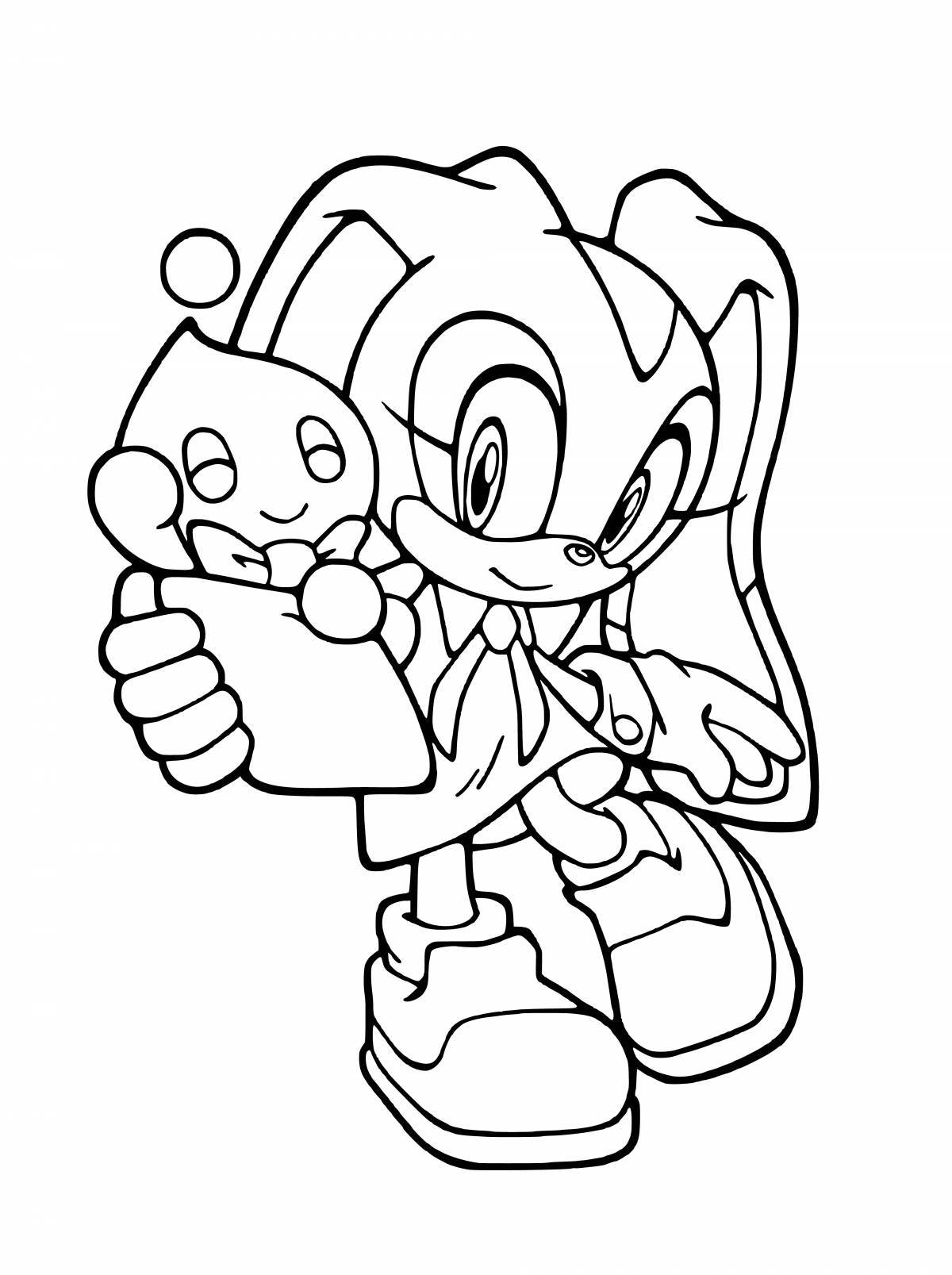 Sonic twinkling coloring book