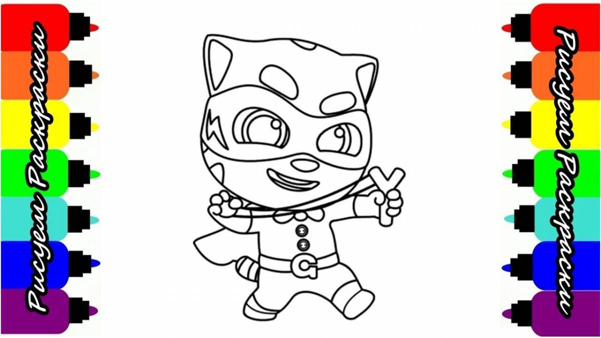 Glorious tom hero coloring page