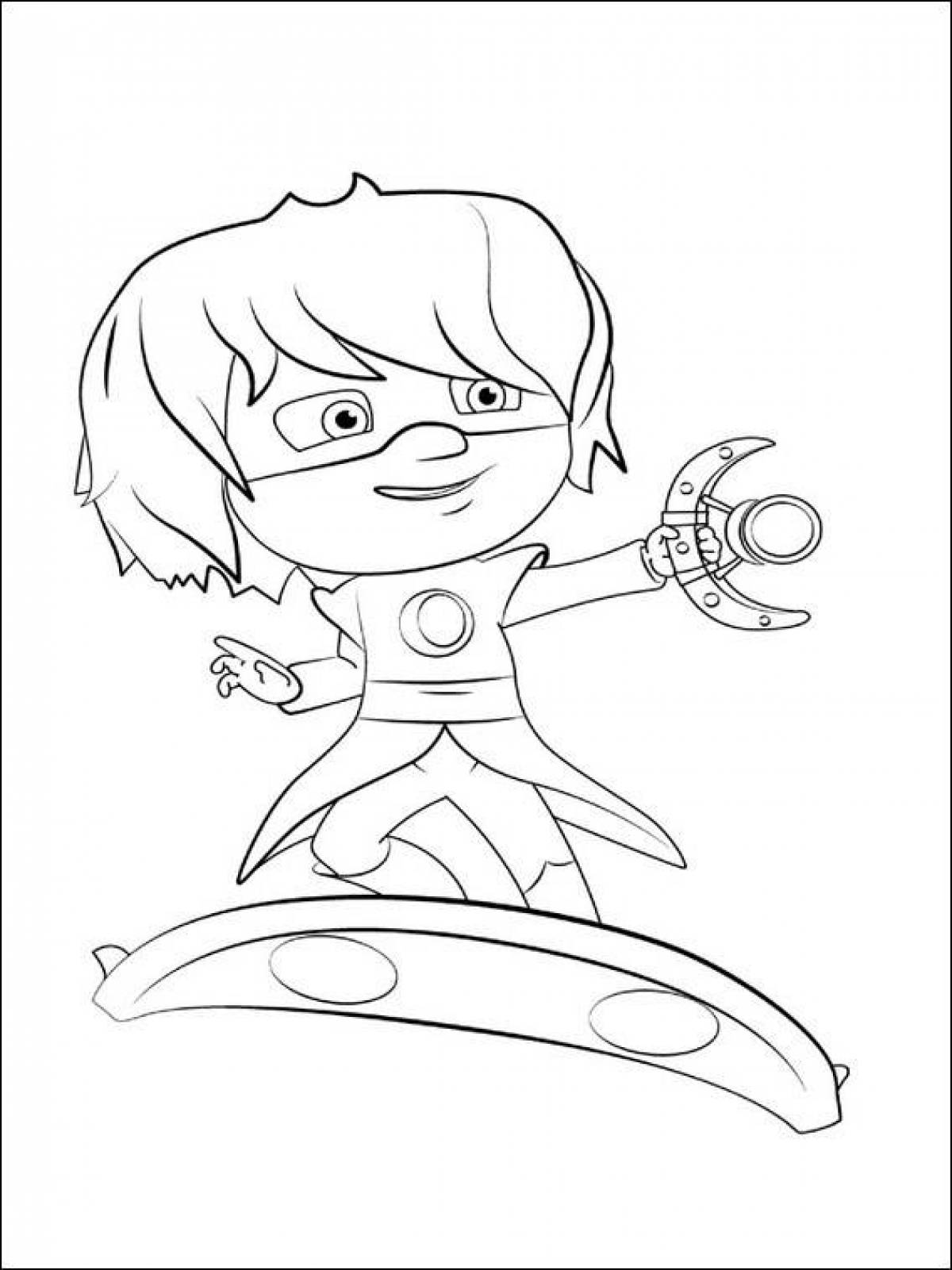 Awesome tom hero coloring page