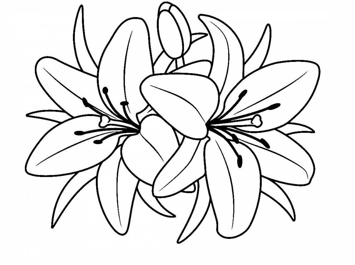 Fabulous flower coloring pages
