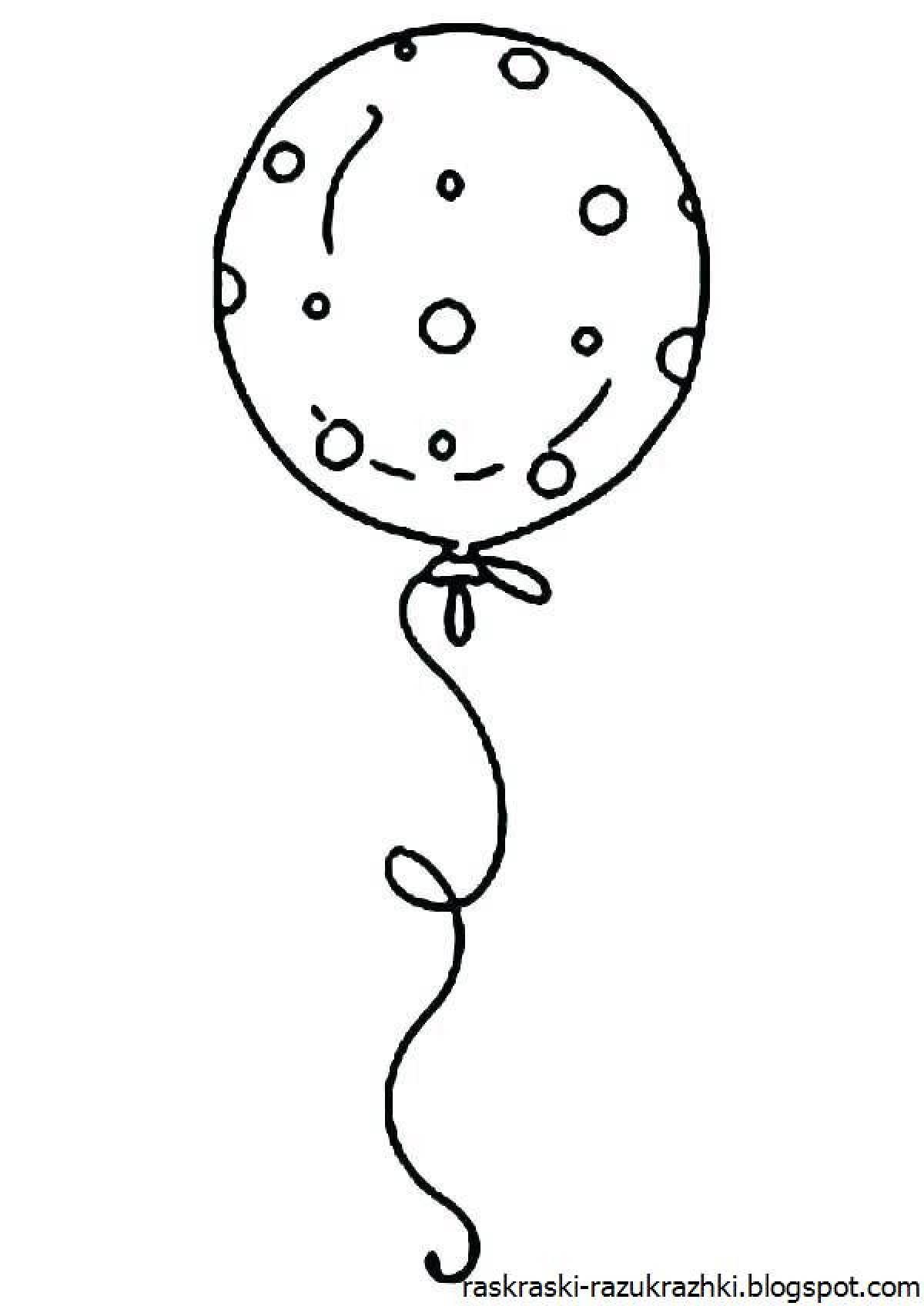 Fluffy ball coloring page