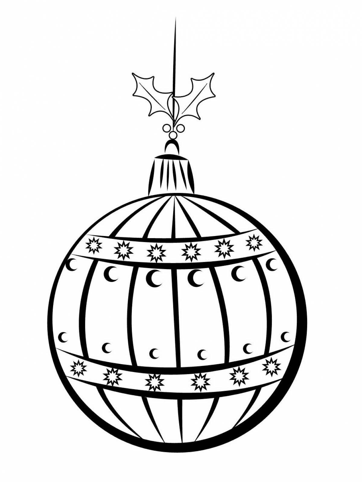 Charming ball coloring page