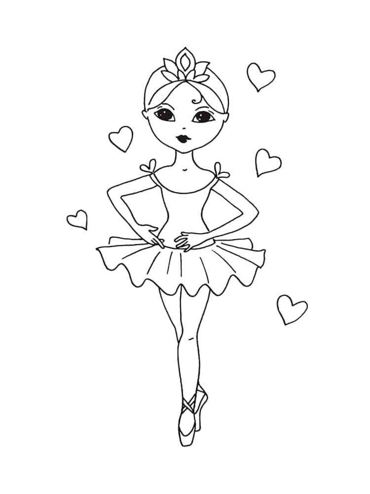 Inspiring ballerina coloring pages for kids