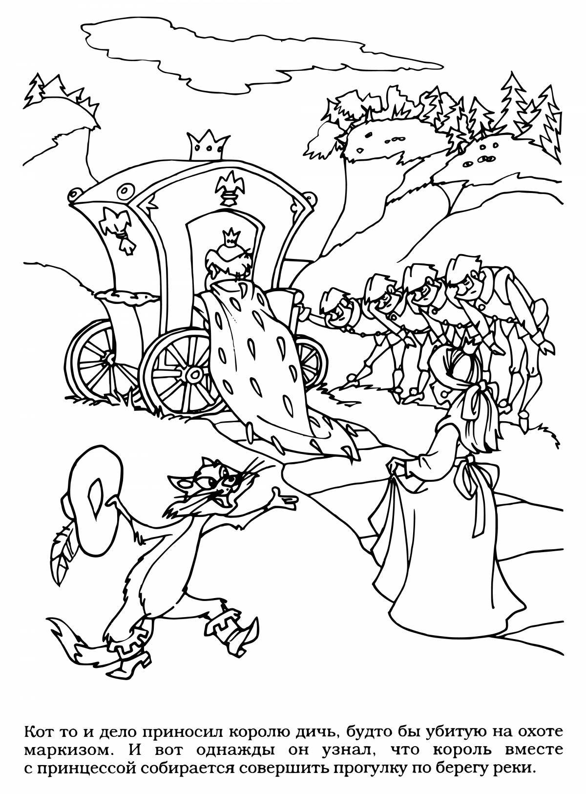 Charles Perrault's whimsical coloring book