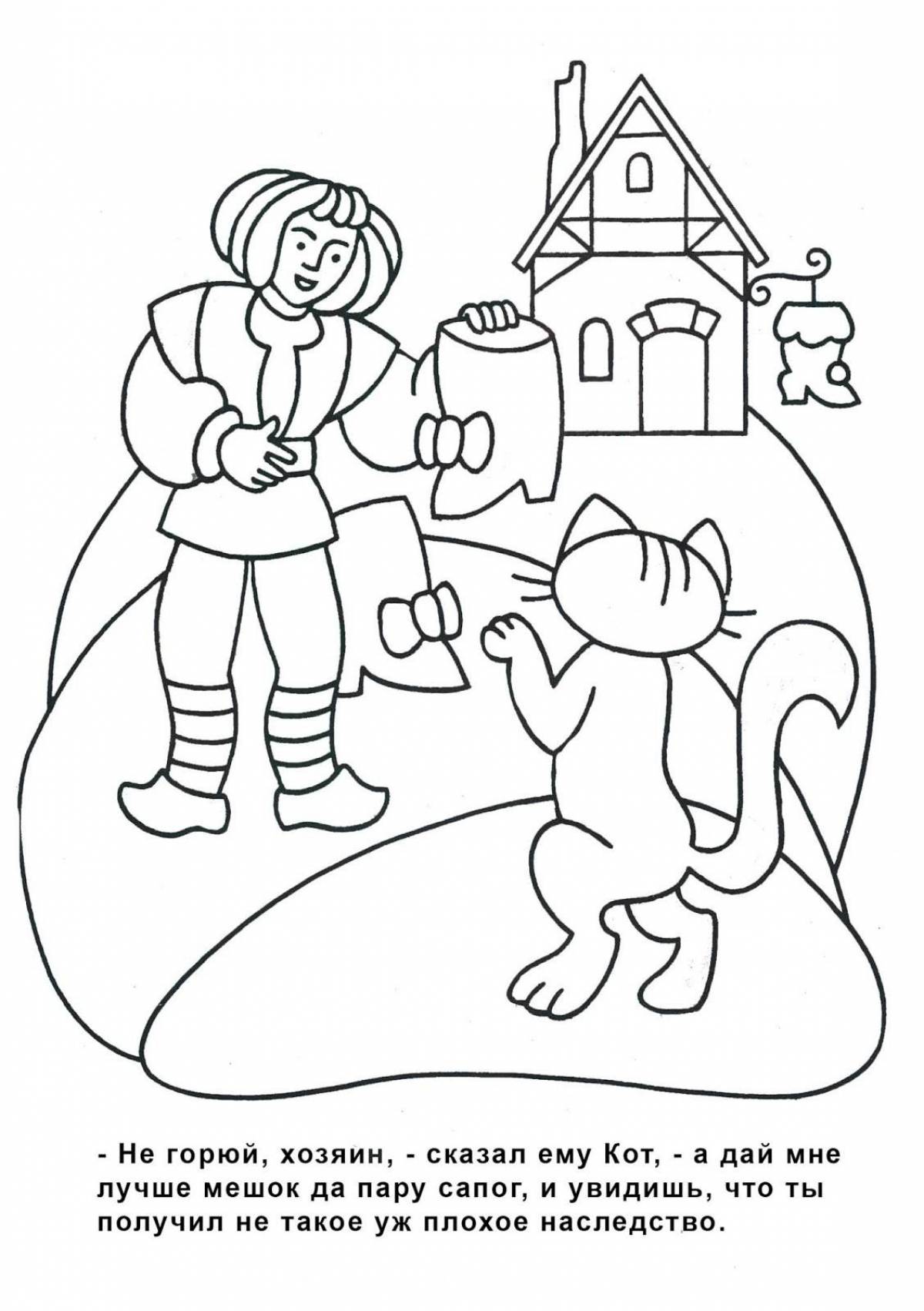 Charles Perrault's funny coloring book