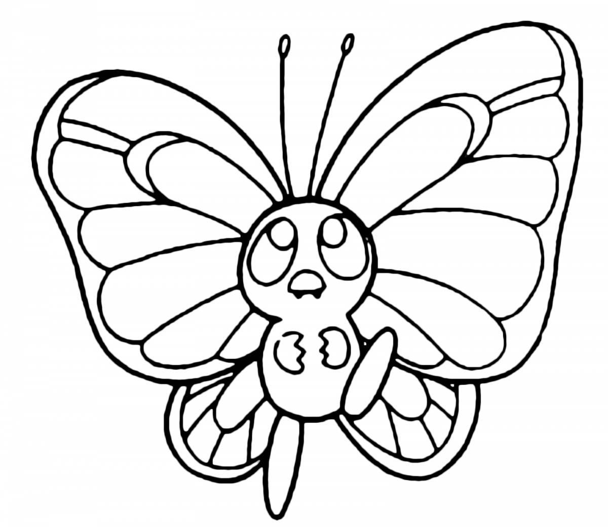 Королевская бабочка раскраски для детей 6-7 лет