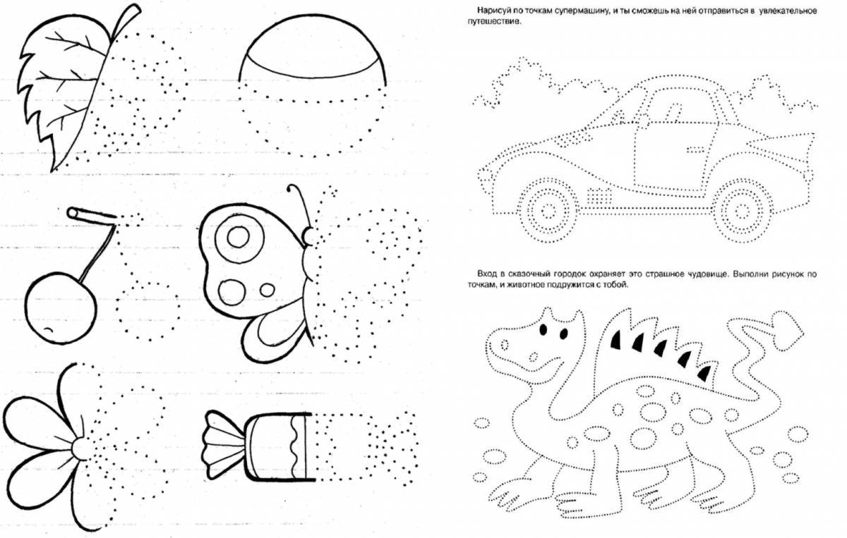 Coloring book with fun activities