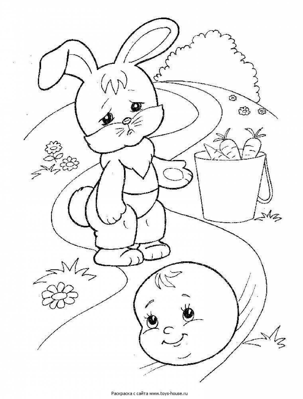 Fairy tale bun coloring book