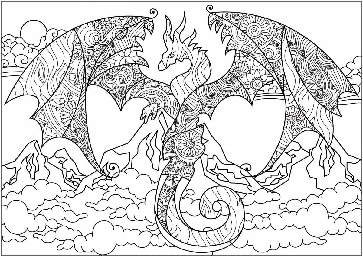 Stimulating coloring book for boys