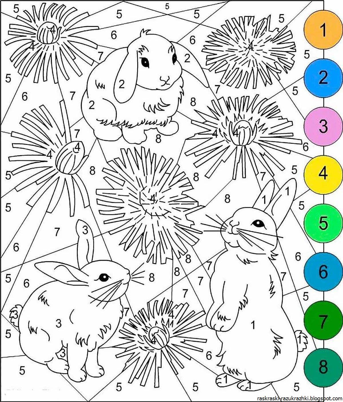 Innovative coloring by numbers