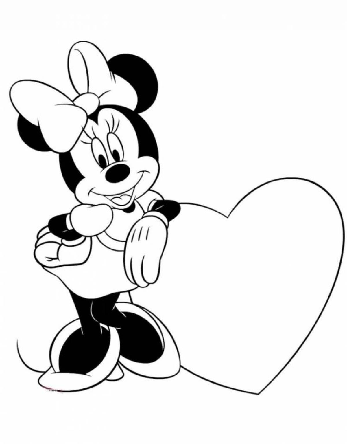 Playful coloring mickey mouse for girls