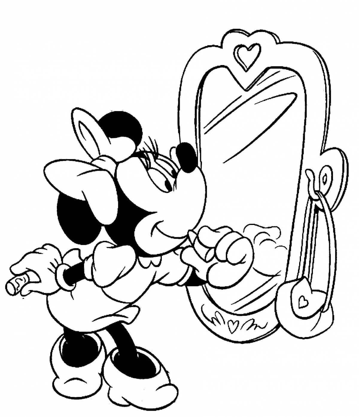 Mickey Mouse coloring book for girls