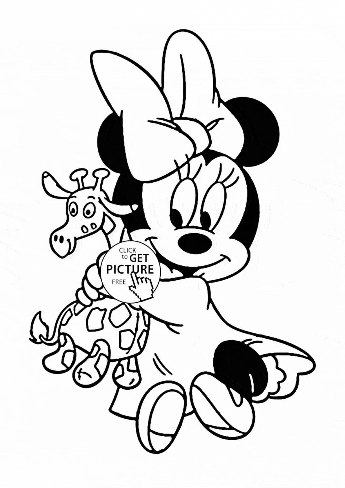 Fairytale coloring mickey mouse for girls
