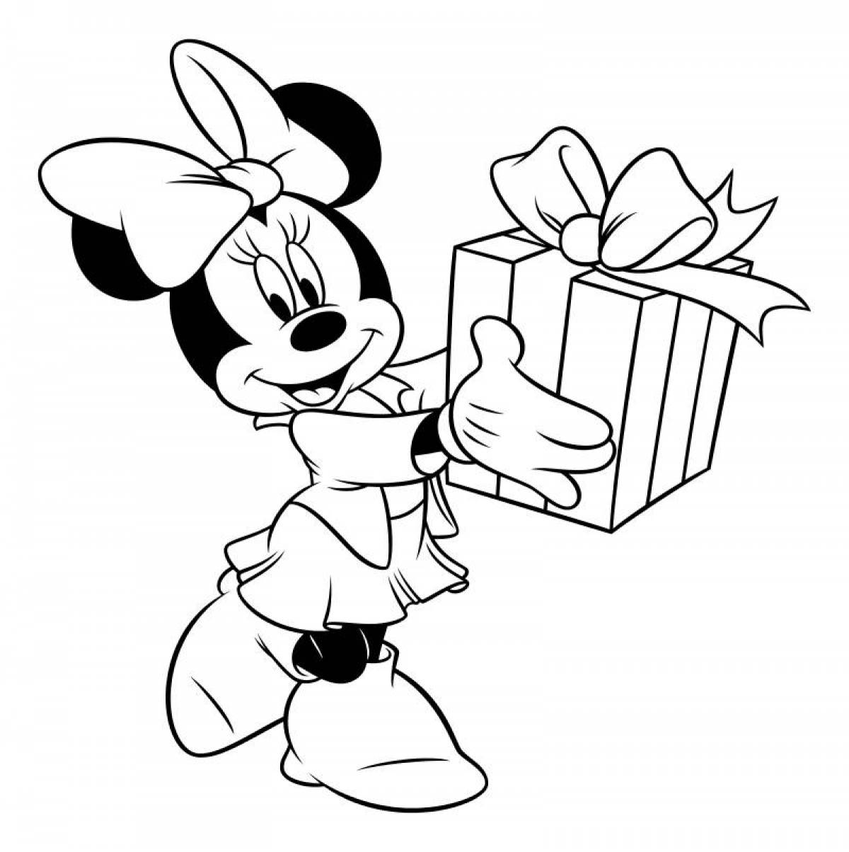 Mickey mouse sunny coloring for girls