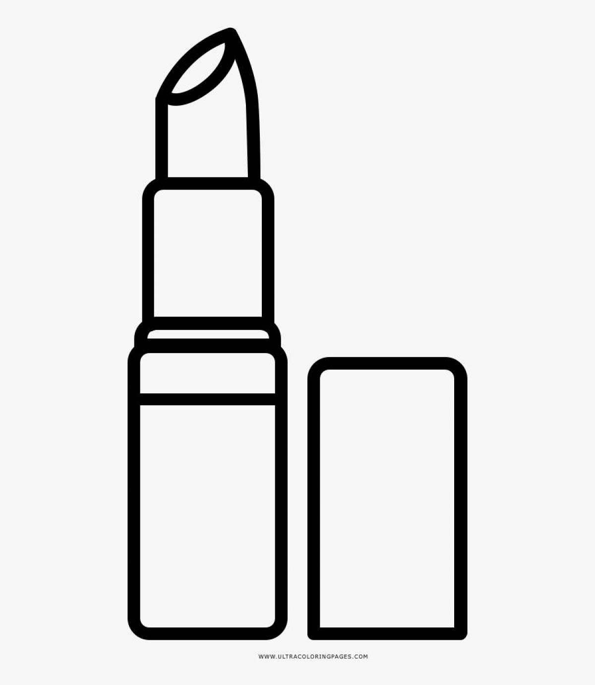 Sweet lipstick coloring page