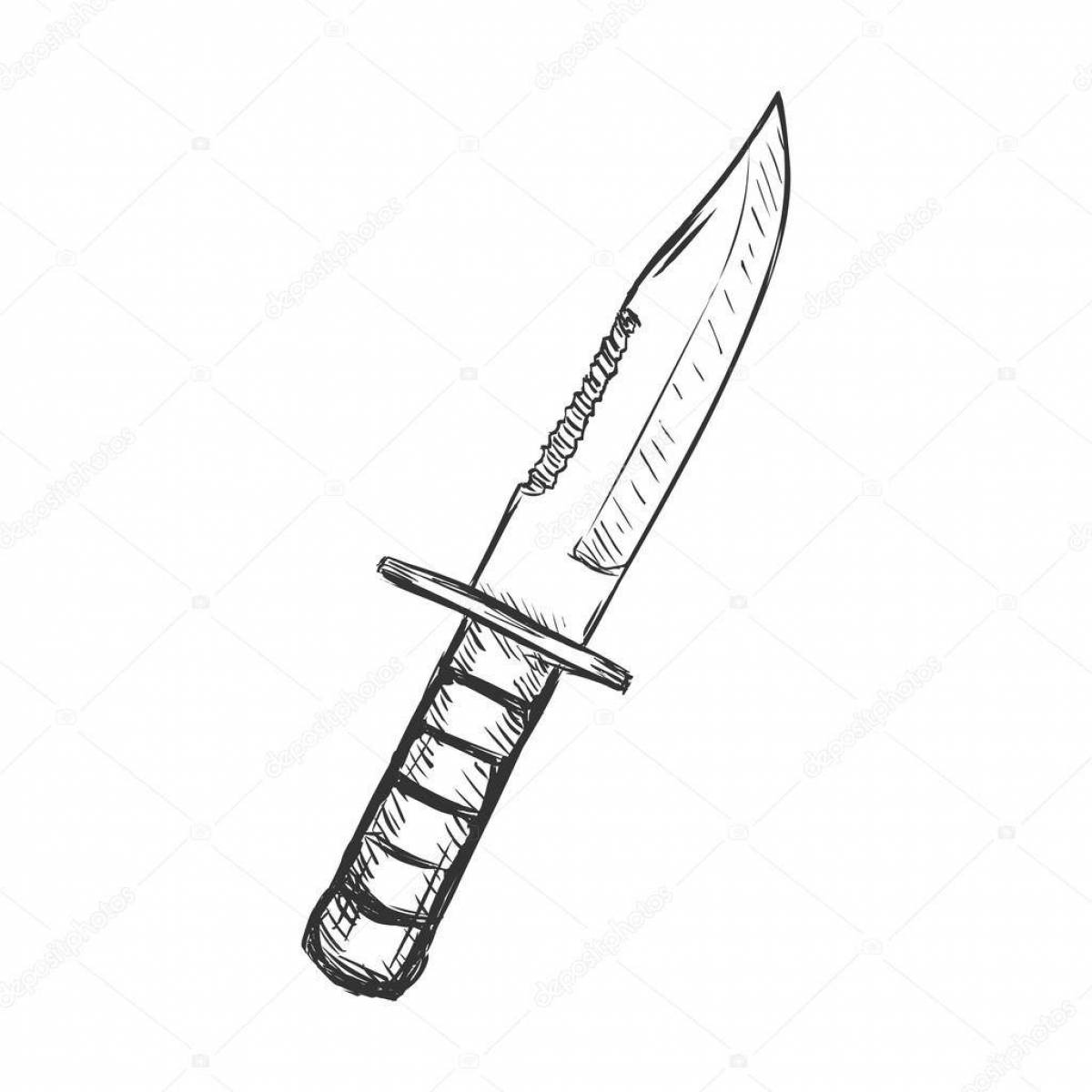 Pointed knives from standoff 2 coloring