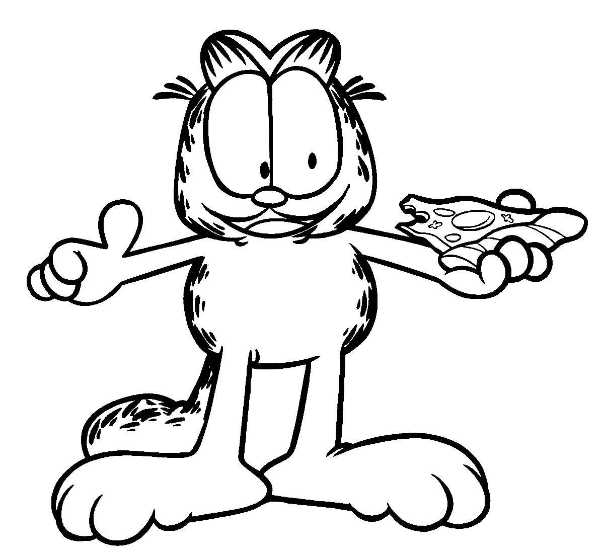 Colouring funny garfield