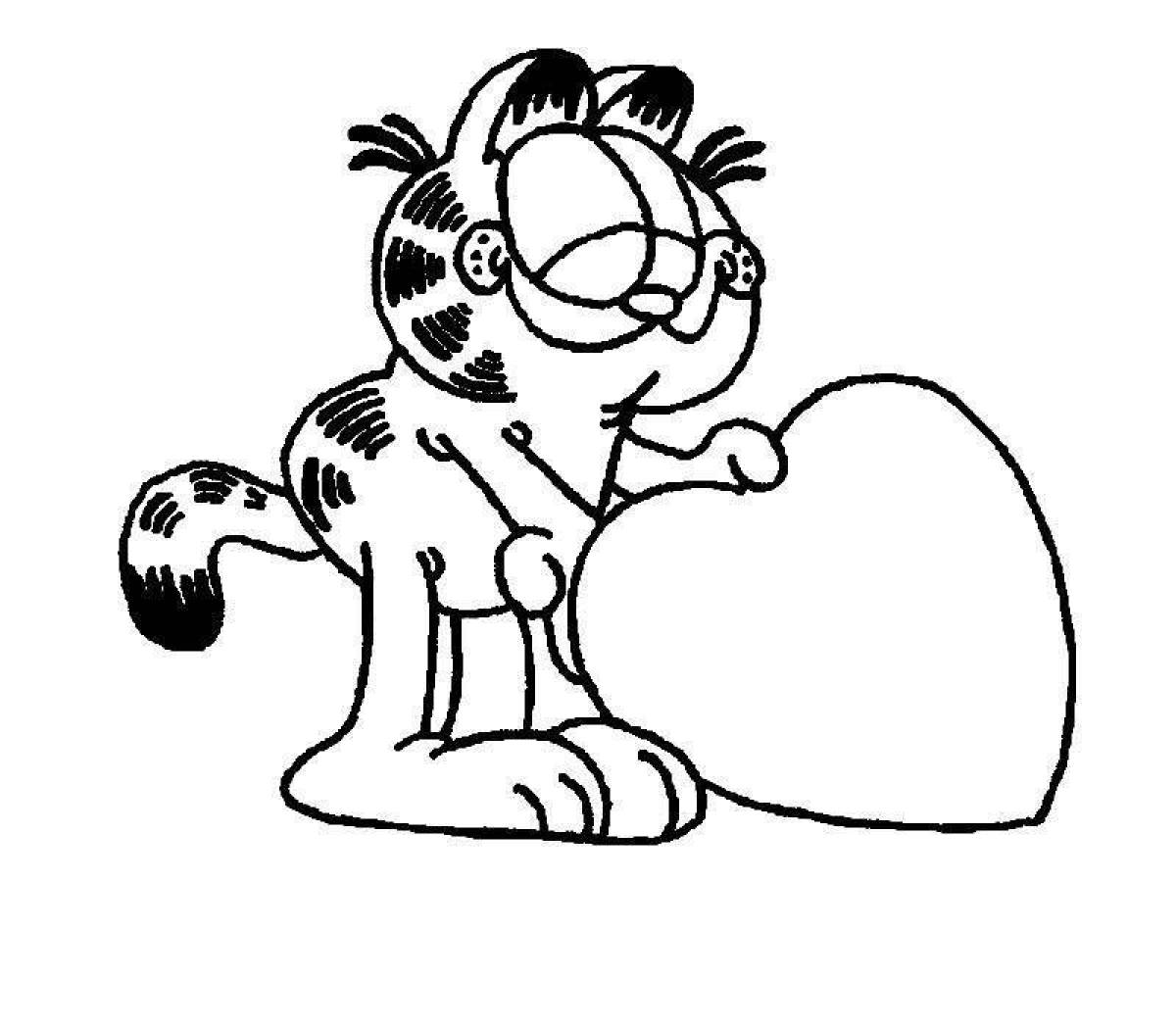 Fun Garfield coloring book