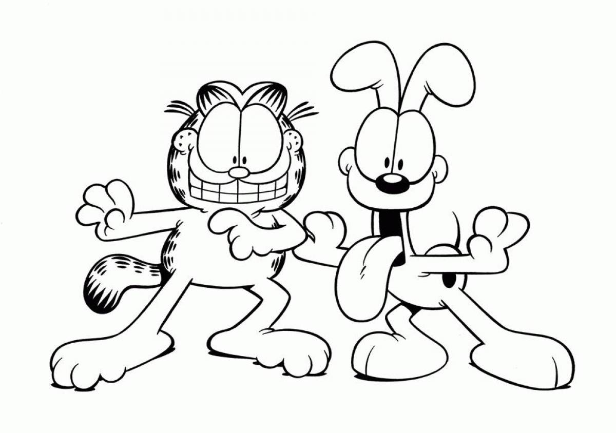 Garfield's fancy coloring