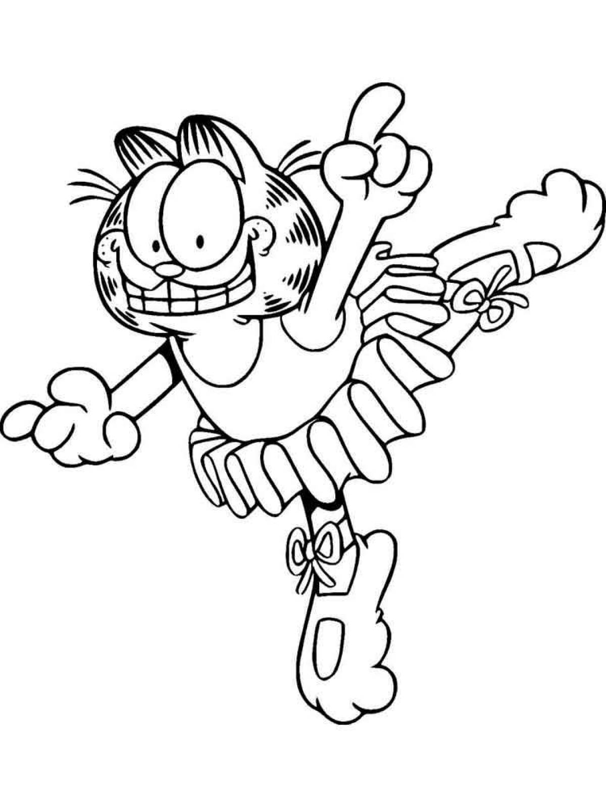 Garfield comic coloring book