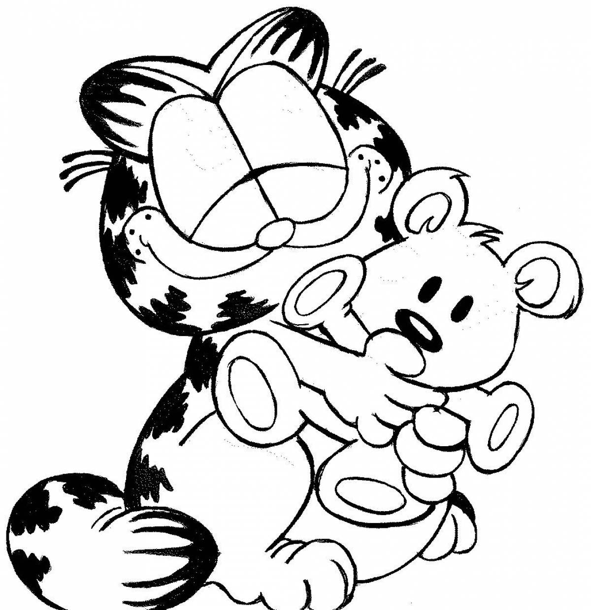 Garfield's amazing coloring page