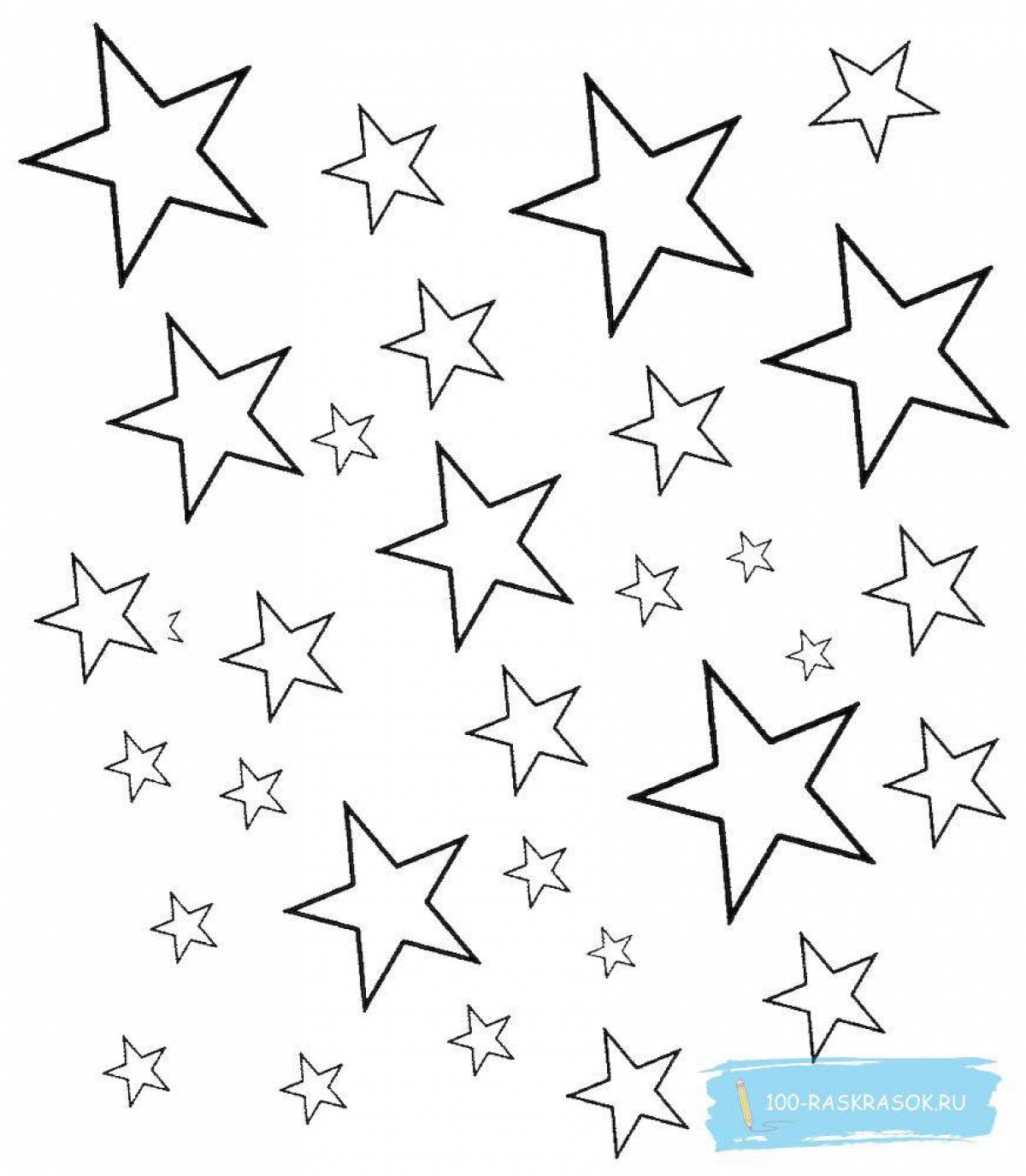 Sparkling Star coloring page