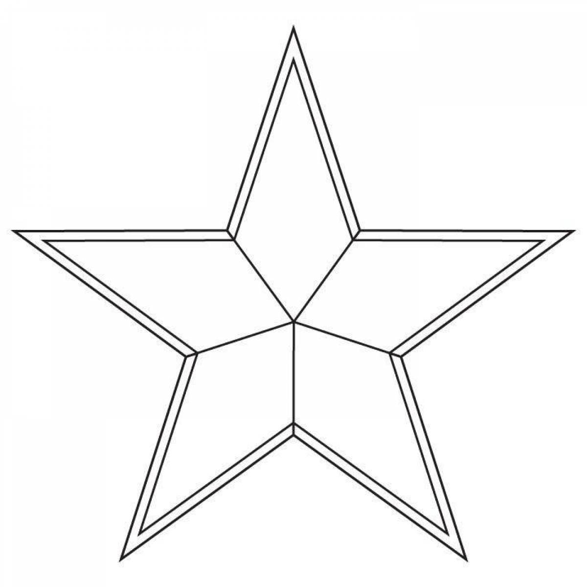 Amazing coloring page with stars