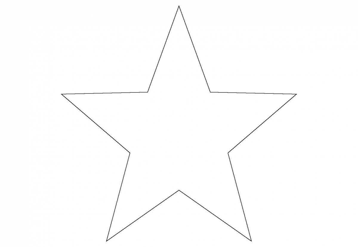 Unique coloring page with stars