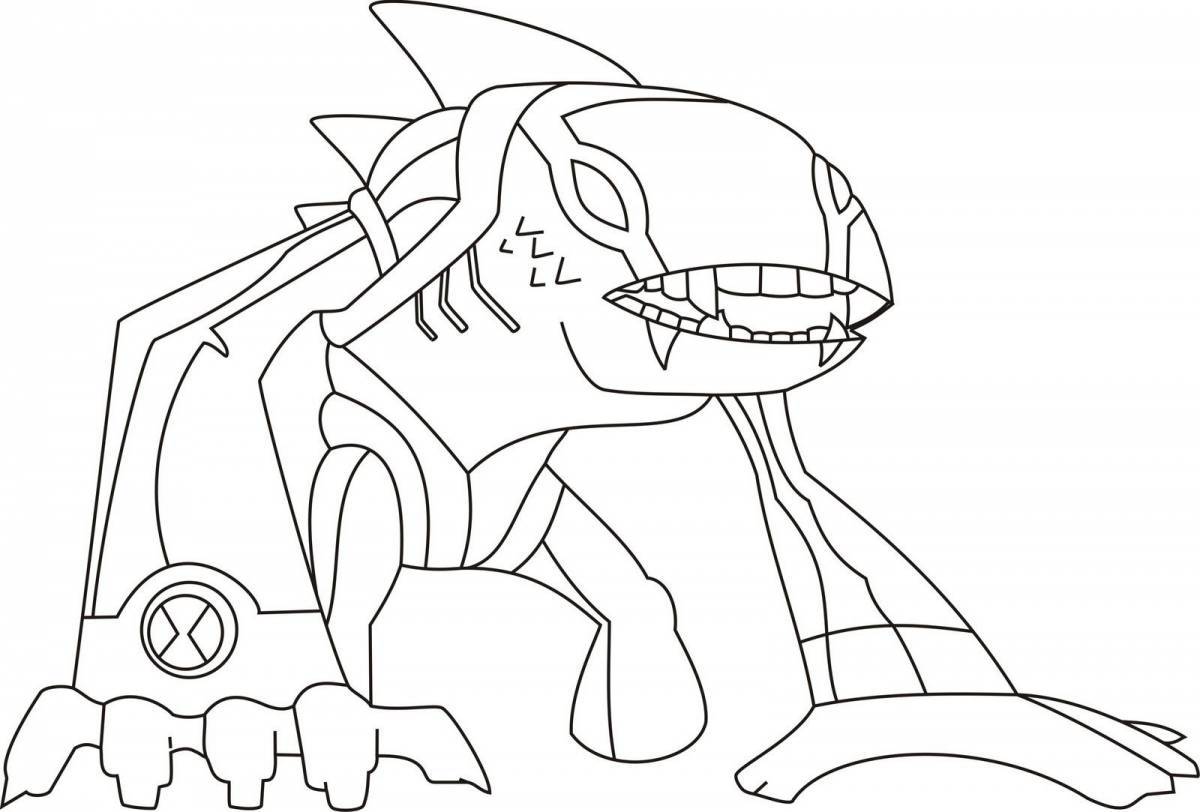 Amangas playful coloring page