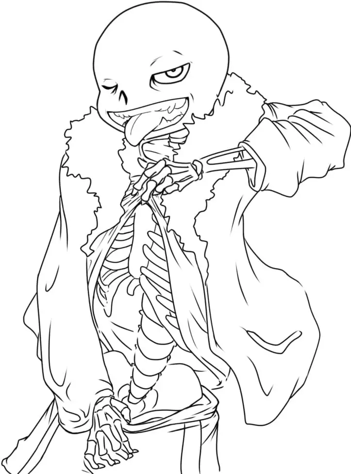 Tempting coloring page without