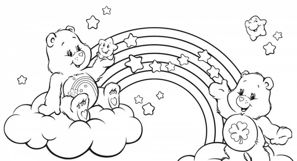 The edge of the sparkling babys coloring page