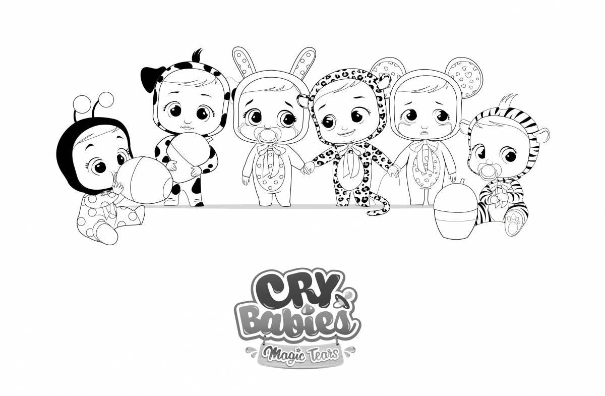 Edge of the Blissful Babies Coloring Page
