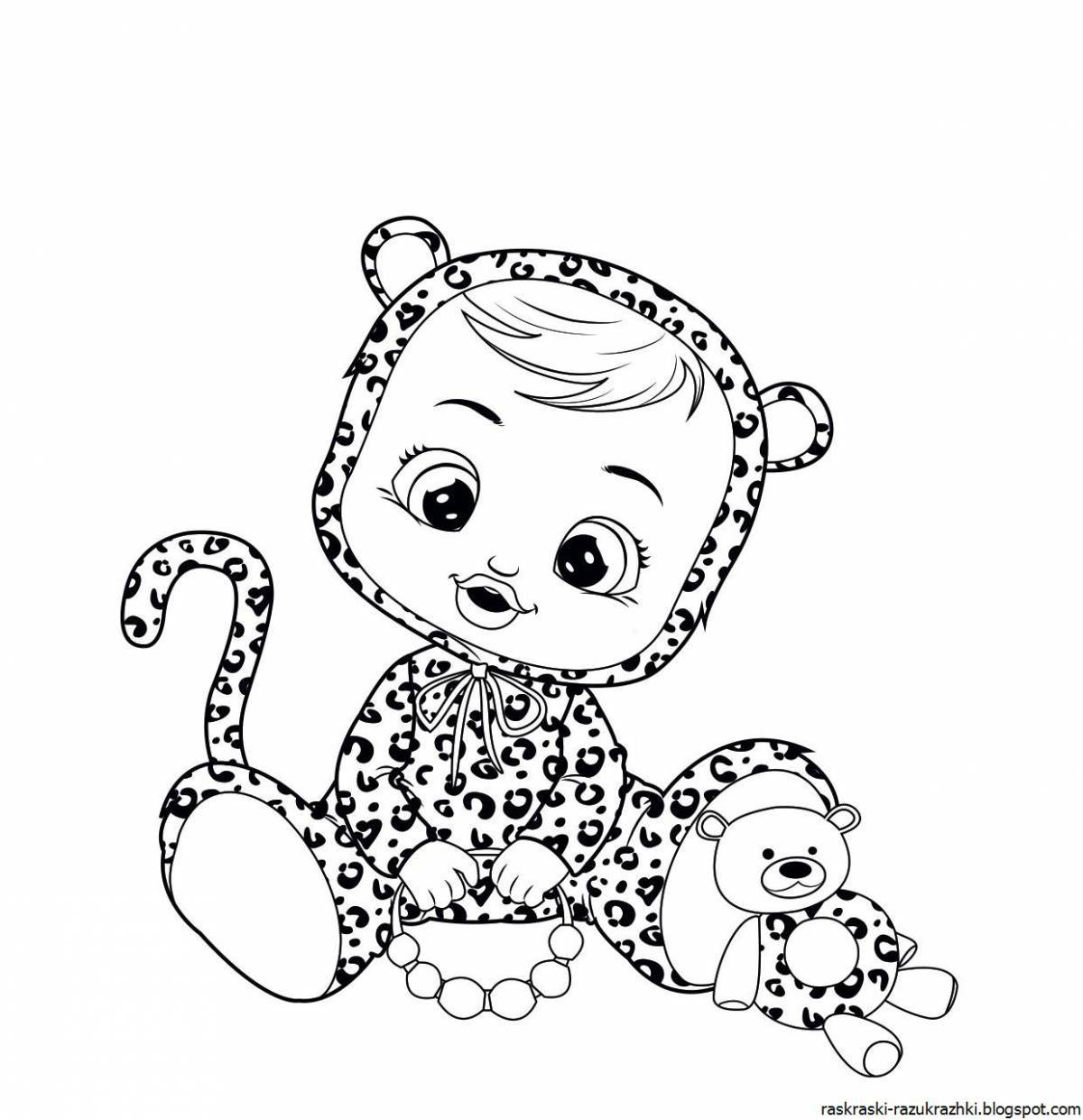The edge of the magical babys coloring page