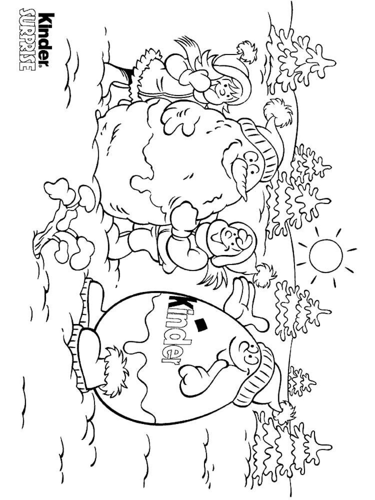 Colorful children's coloring book