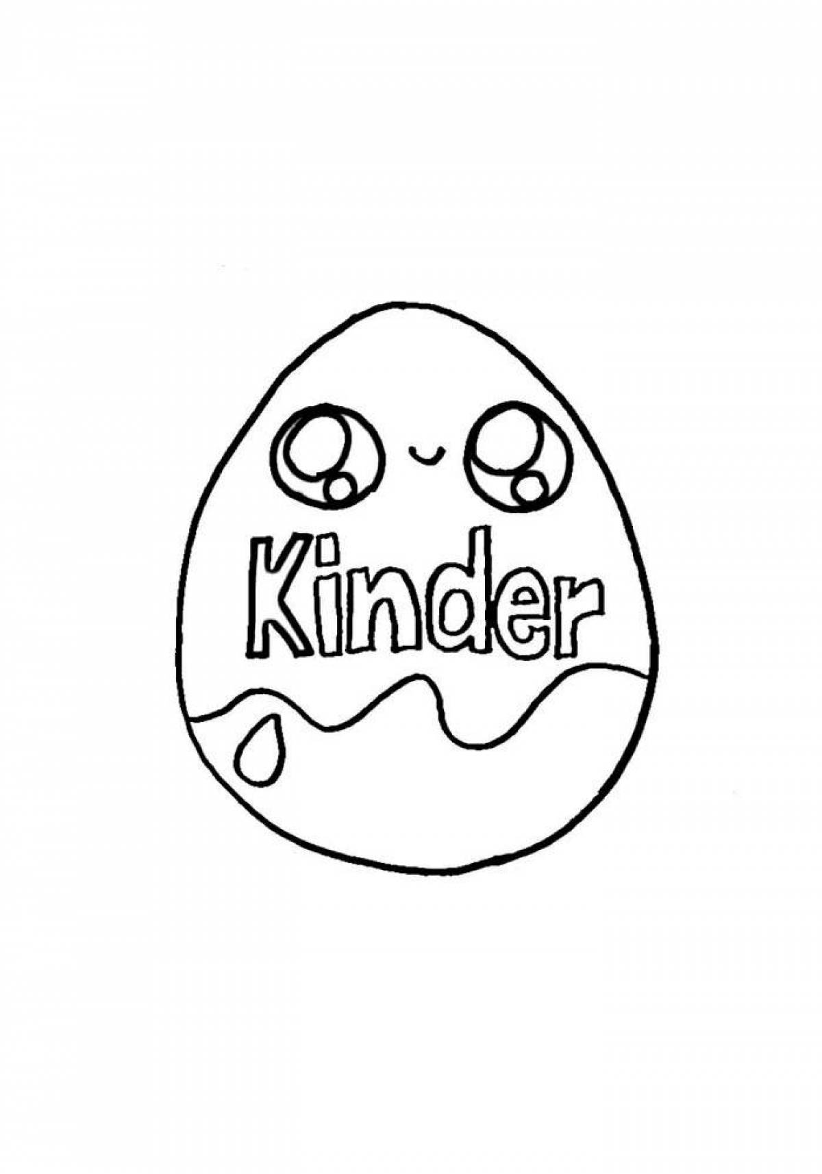 Color-creative kinder coloring page