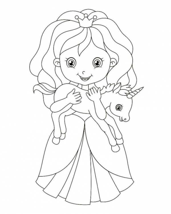 Coloring Pages For children 5 6 years old for girls (37 pcs) - download