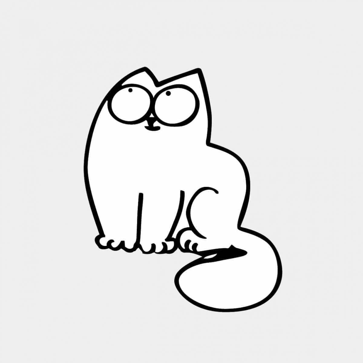 Легко. Симонс Кэт. Рисунки для срисовки котики. Рисунки котиков для срисовки. Рисунок кота легкий для срисовки.