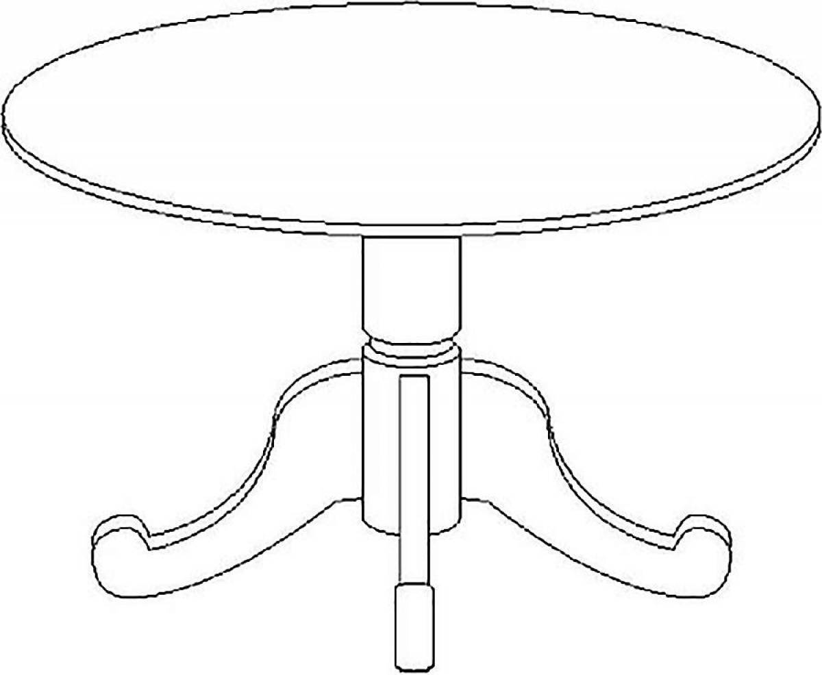 Нарисовать рисунок стол. Стол раскраска. Стол раскраска для детей. Раскраска 
