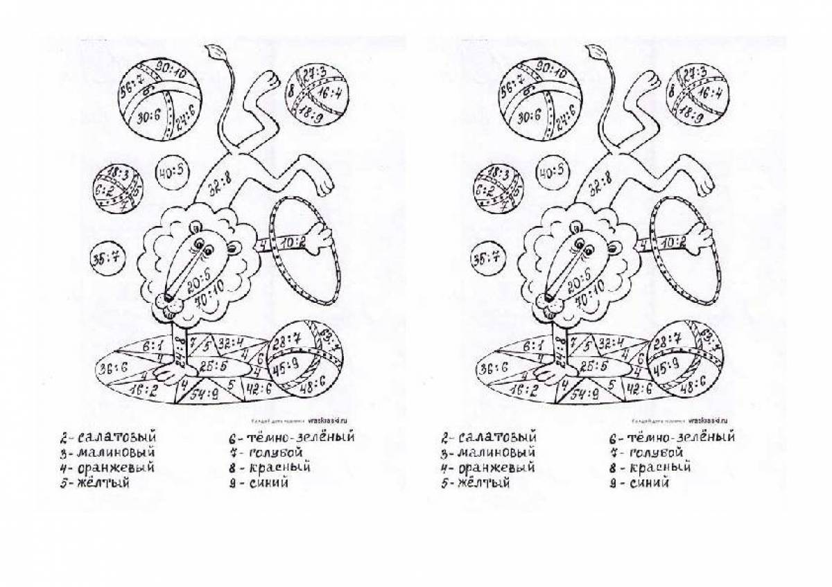 Таблица умножения в рисунках