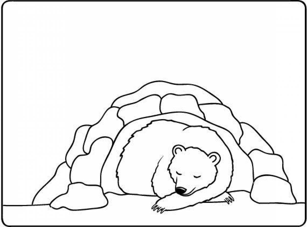 медведь готовится к зиме картинки для детей