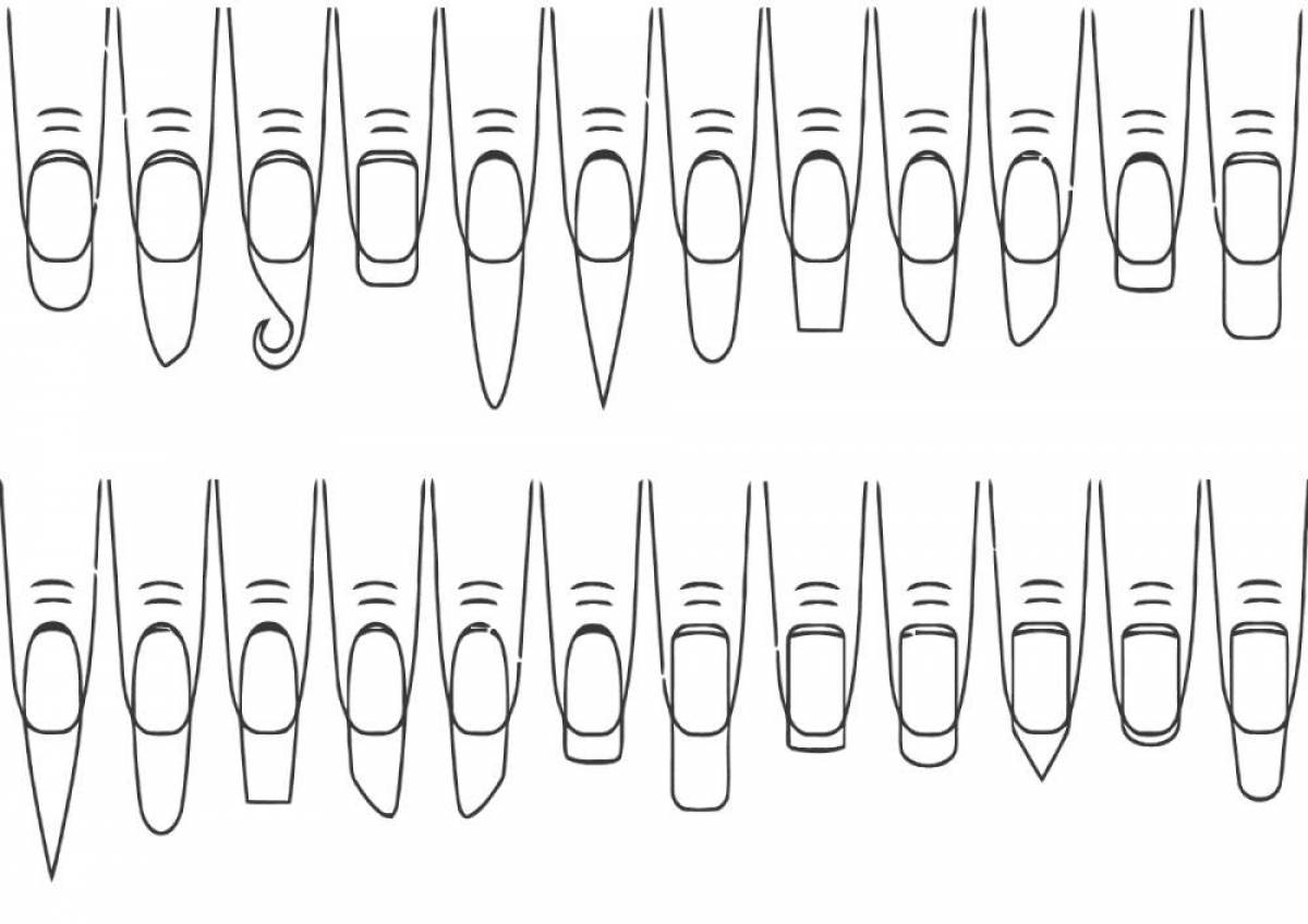 Рисунок на бумаге дизайн ногтей