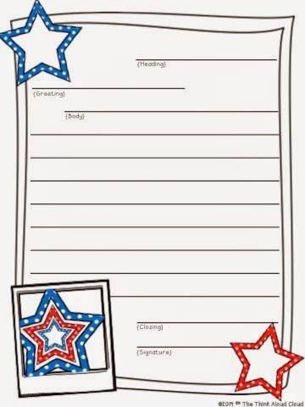 Thoughtful coloring letter to a soldier from a student