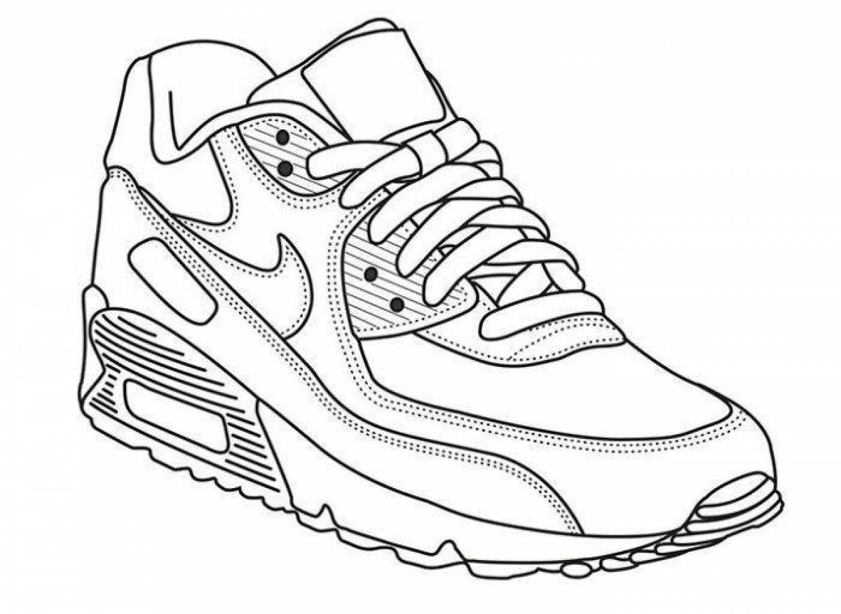 Nike Air Max раскраска