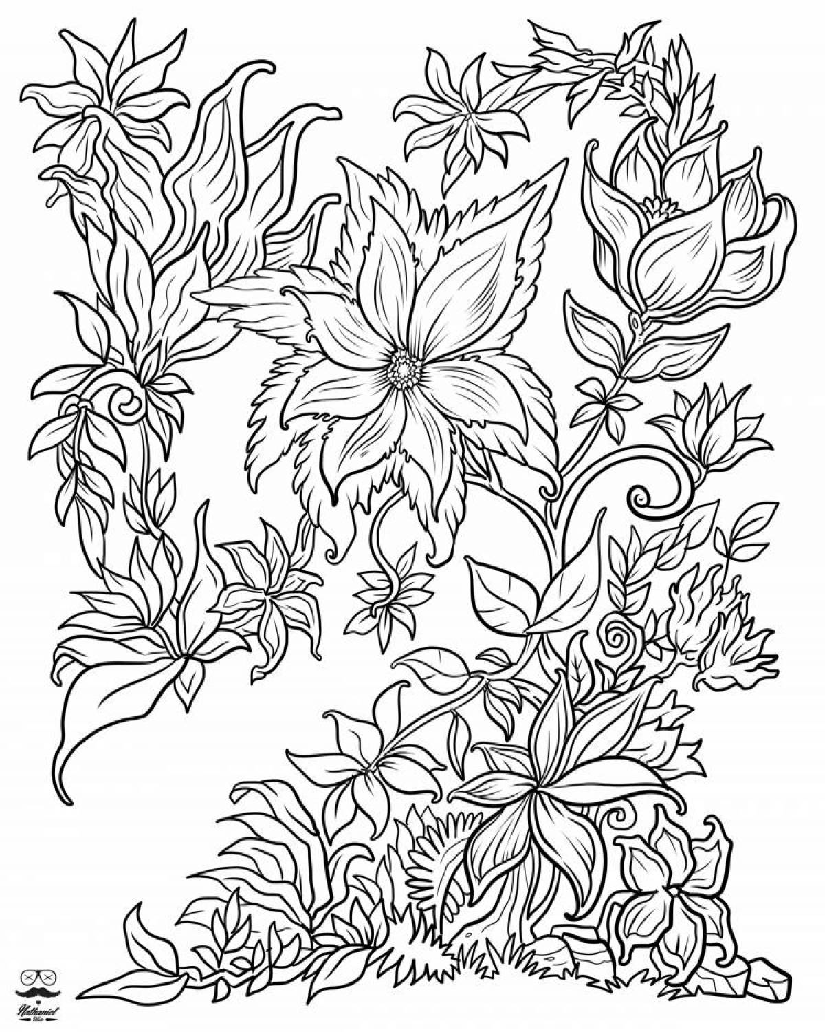 Quirky coloring page thumbnail