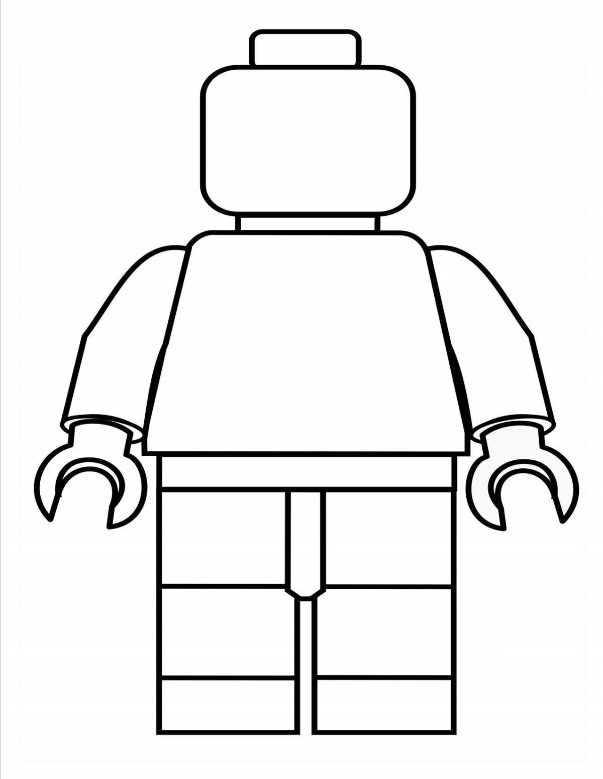 Coloring lego men with imagination
